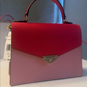 Michael Kors Pink and Red Clutch